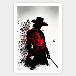 The Red, White and Black Samurai: A Tale of Honor and Duty in Feudal Japan Sticker